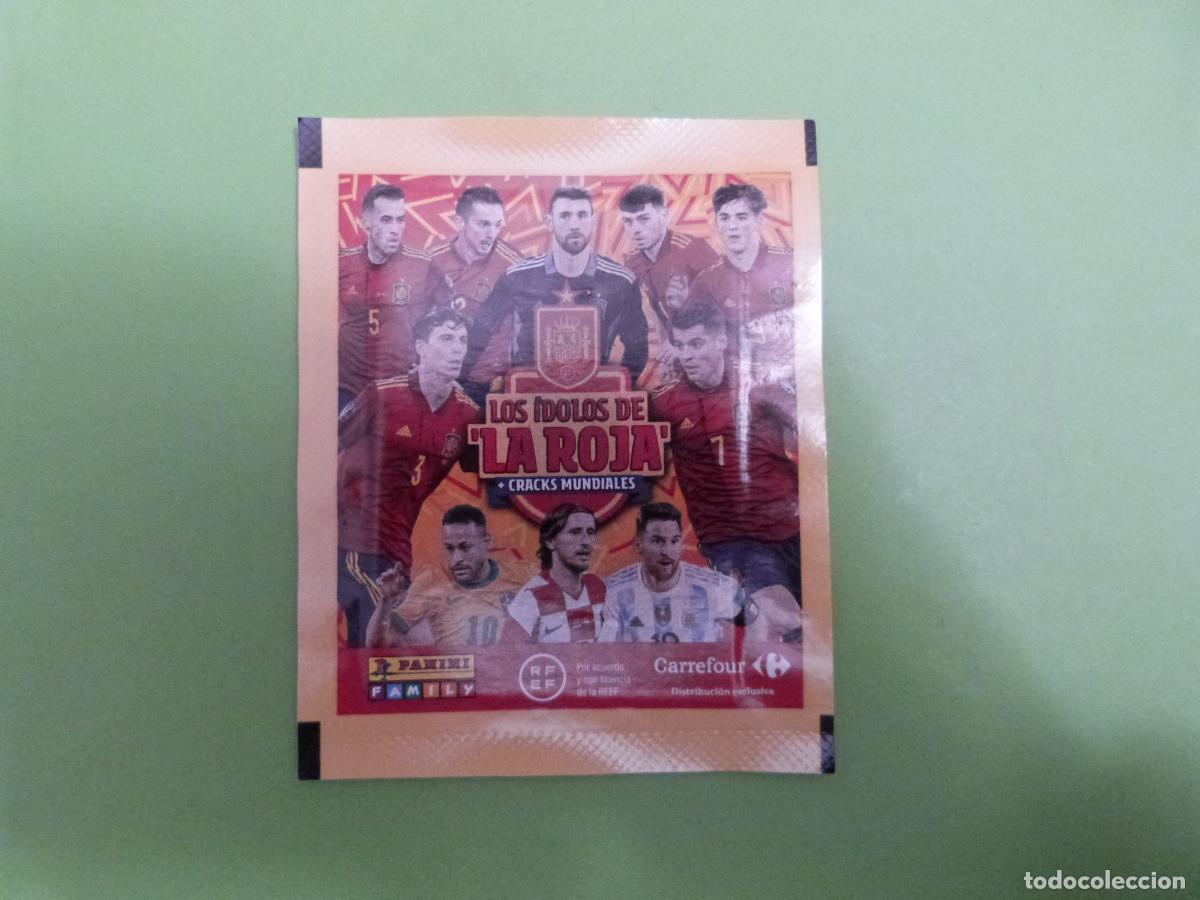 Football Stickers: SOBRE CROMOS DE F&Uacute;TBOL SIN ABRIR LOS IDOLOS DE LA ROJA CARREFOUR PANINI