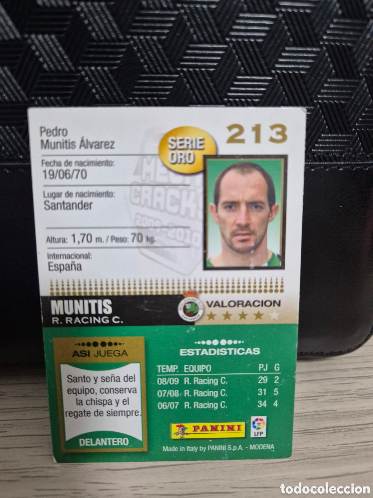 Cromos de f&uacute;tbol: 213 Munitis Megacracks 2009 2010 - Foto 2