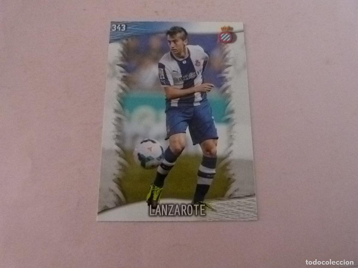 Cromos de F&uacute;tbol: TRADING CARD FUTBOL LANZAROTE R.C.D. ESPA&Ntilde;OL-ESPANYOL N&ordm; 343 FICHAS LIGA MUNDICROMO 2013-2014/13-14