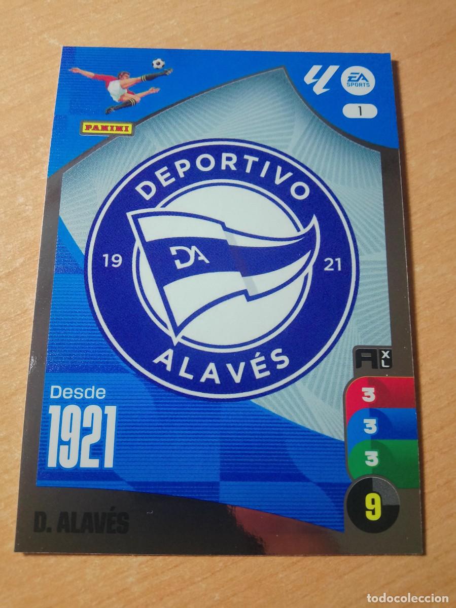 Cromos de F&uacute;tbol: 1 ESCUDO DEL ALAV&Eacute;S 2024 2025 ADRENALYN XL 24 25 PANINI