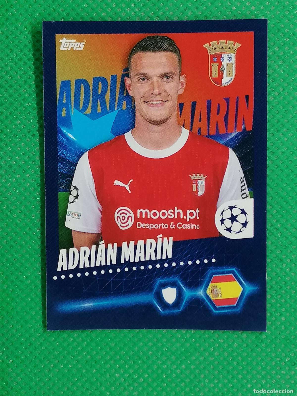 Cromos de f&uacute;tbol: 621 ADRIAN MARIN BRAGA ⚽ TOPPS CHAMPIONS LEAGUE STICKERS STICKER 2023 2024 23 24 ⚽