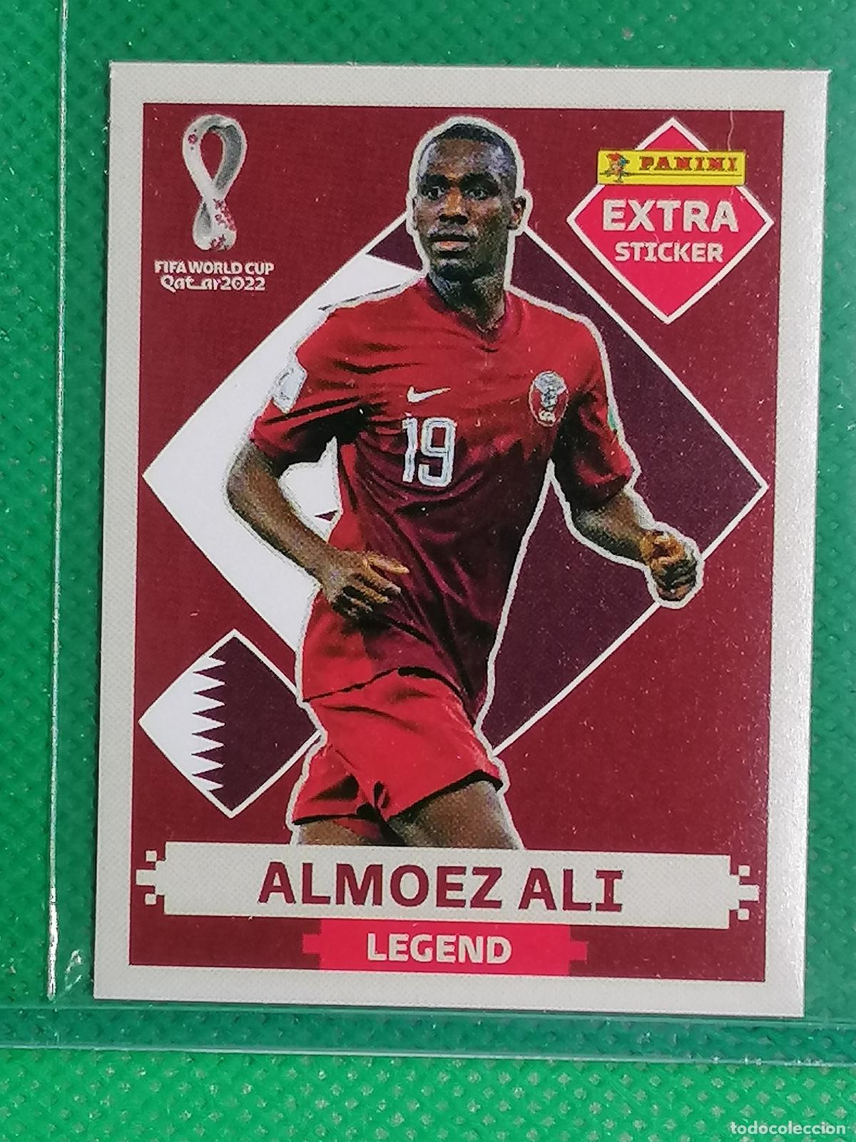Cromos de f&uacute;tbol: ALMOEZ ALI QATAR LEGEND BASICA EXTRA STICKER ⚽ PANINI MUNDIAL WORLD CUP QATAR 2022 STICKER ⚽