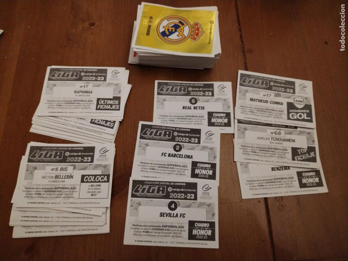 Cromos de f&uacute;tbol: La liga Santander 2022-23 - colocas- &uacute;ltimos fichajes -lote 155 cromos