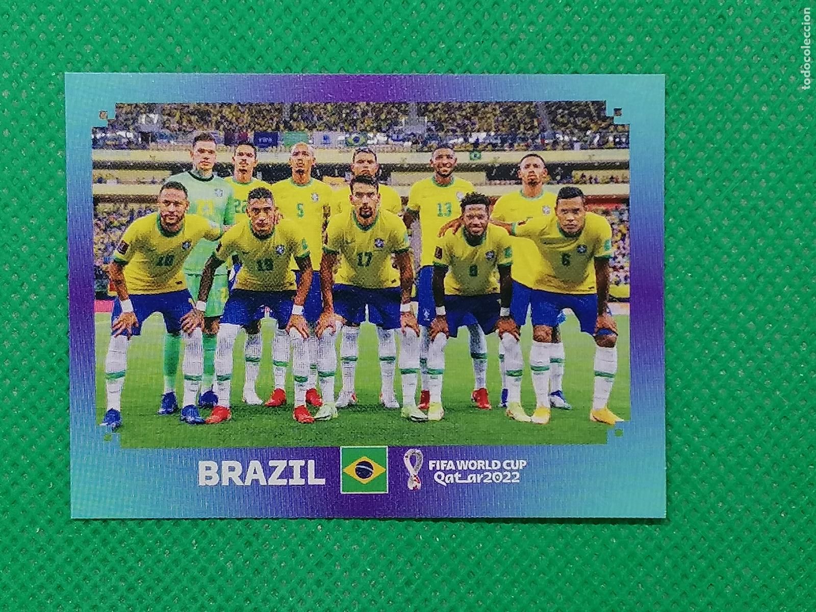 Football Stickers: BRA 1 BRA1 PLANTILLA BRASIL ⚽ PANINI MUNDIAL WORLD CUP QATAR 2022 STICKER ⚽