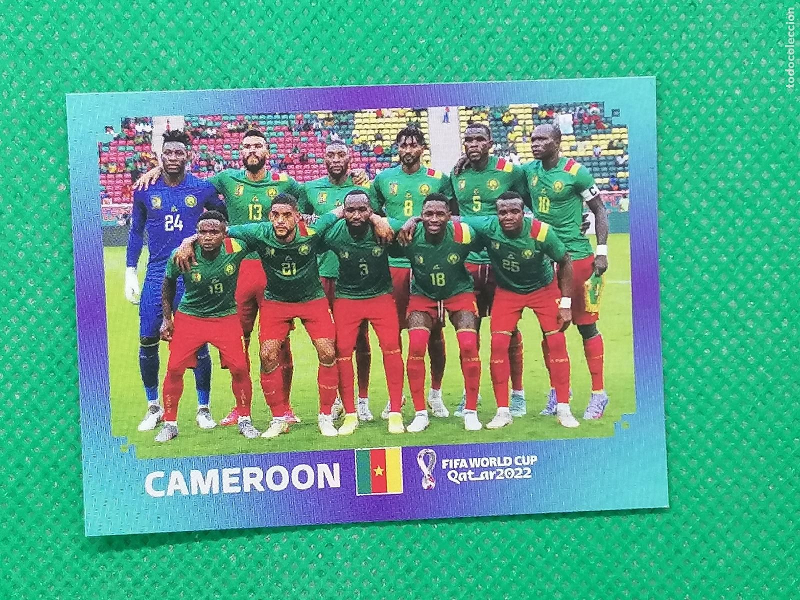 Fu&szlig;ball-Sticker: CMR 1 CMR1 PLANTILLA CAMERUN ⚽ PANINI MUNDIAL WORLD CUP QATAR 2022 STICKER ⚽