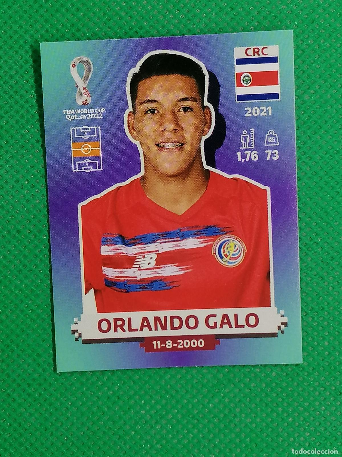 Football Stickers: CRC 13 CRC13 ORLANDO GALO COSTA RICA ⚽ PANINI MUNDIAL WORLD CUP QATAR 2022 STICKER ⚽