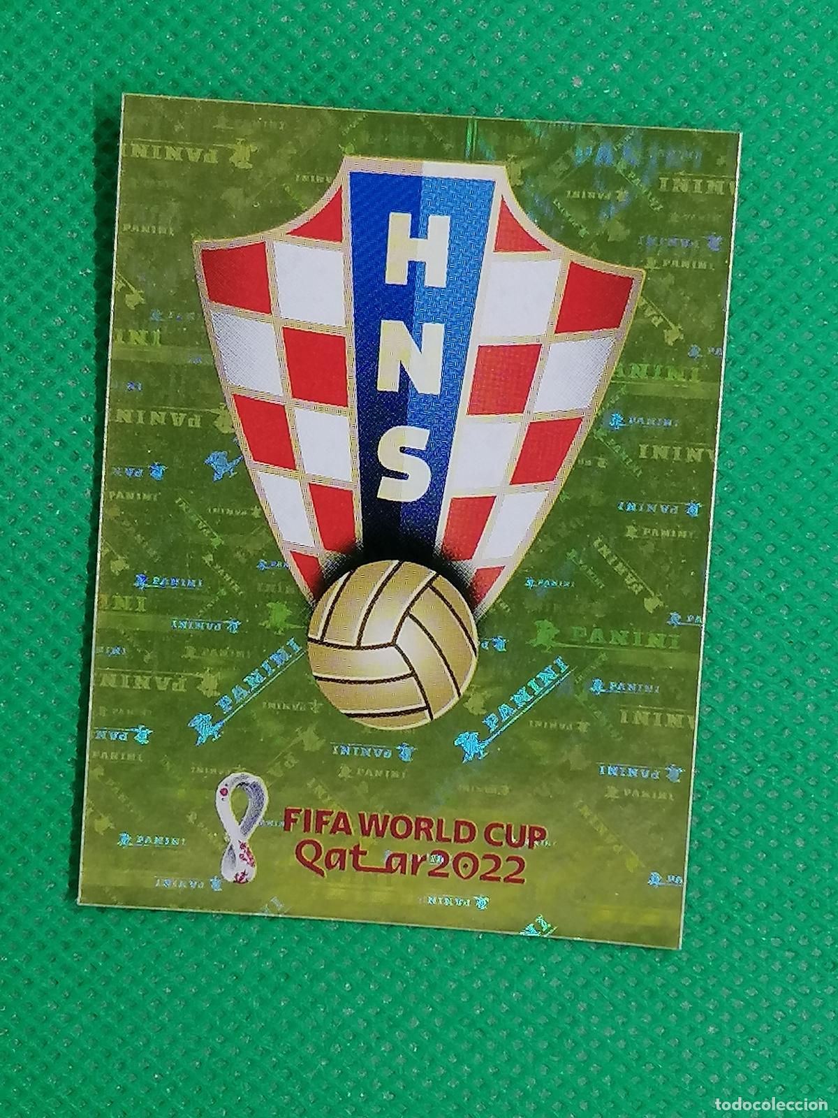 Cromos de f&uacute;tbol: CRO 2 CRO2 ESCUDO CROACIA ⚽ PANINI MUNDIAL WORLD CUP QATAR 2022 STICKER ⚽