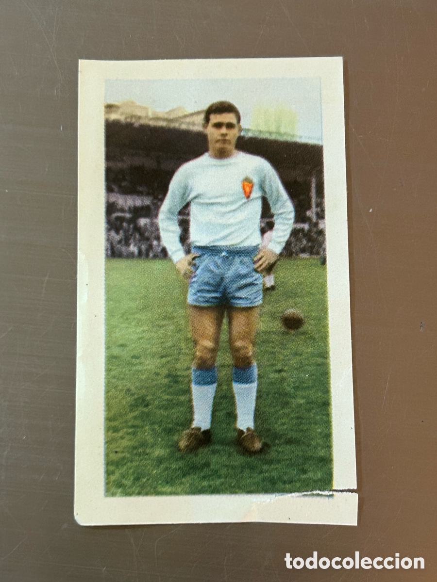 Figurine di Calcio: Cromo sin pegar n&uacute;m 159 Marcelino del Zaragoza campeonatos nacionales de f&uacute;tbol 1961