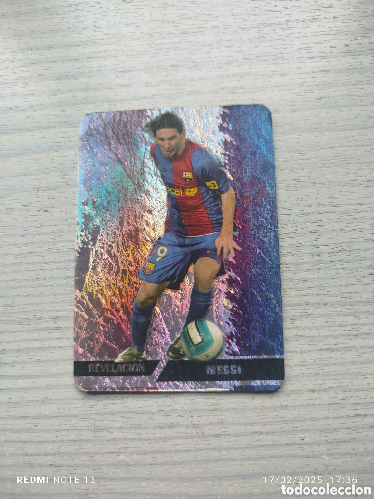 Cromos de f&uacute;tbol: Lote 4 diferentes cromos de MESSI - Foto 2