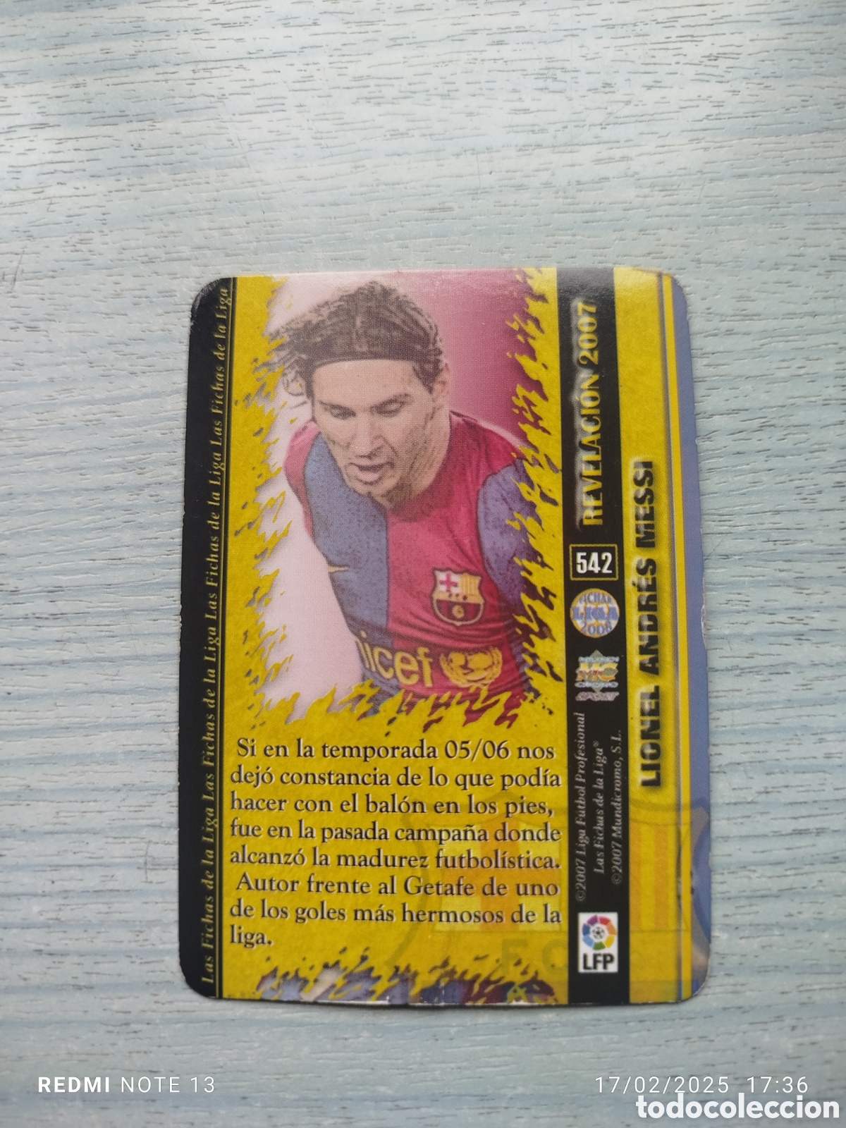 Cromos de f&uacute;tbol: Lote 4 diferentes cromos de MESSI - Foto 3