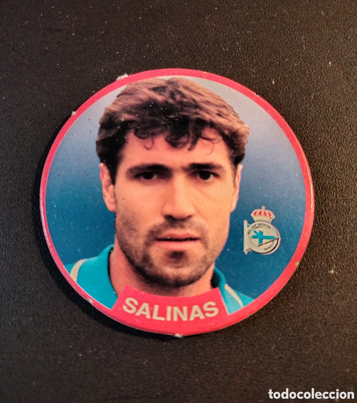 Cromos de Futebol: SALINAS # 12 DEPORTIVO DE LA CORU&Ntilde;A SPORT TAZO LIGA DE F&Uacute;TBOL 1994-95