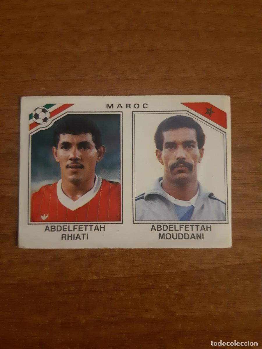 Cromos de f&uacute;tbol: N&deg;427 Rhiari - Mouddani (Marruecos) Mundial M&eacute;xico 86 PANINI. Nunca pegado
