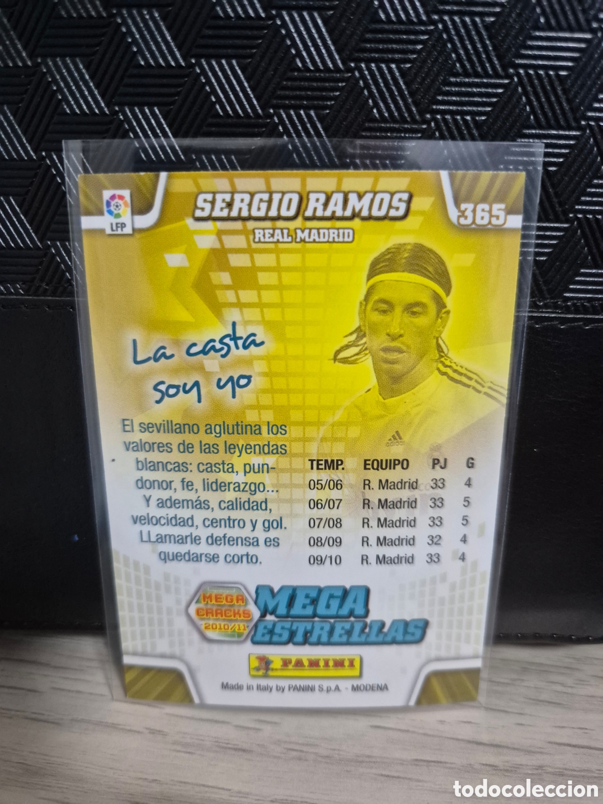 Cromos de f&uacute;tbol: 365 Sergio Ramos Megacracks 2010 2011 - Foto 2