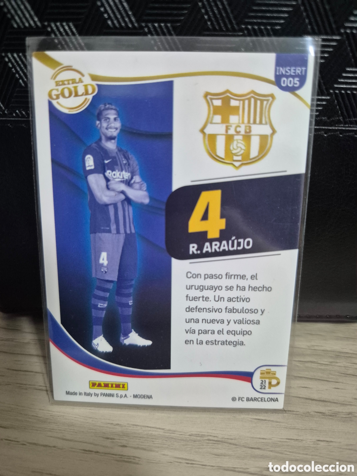 Cromos de f&uacute;tbol: 5 Insert Araujo Podium 2021 - Foto 2