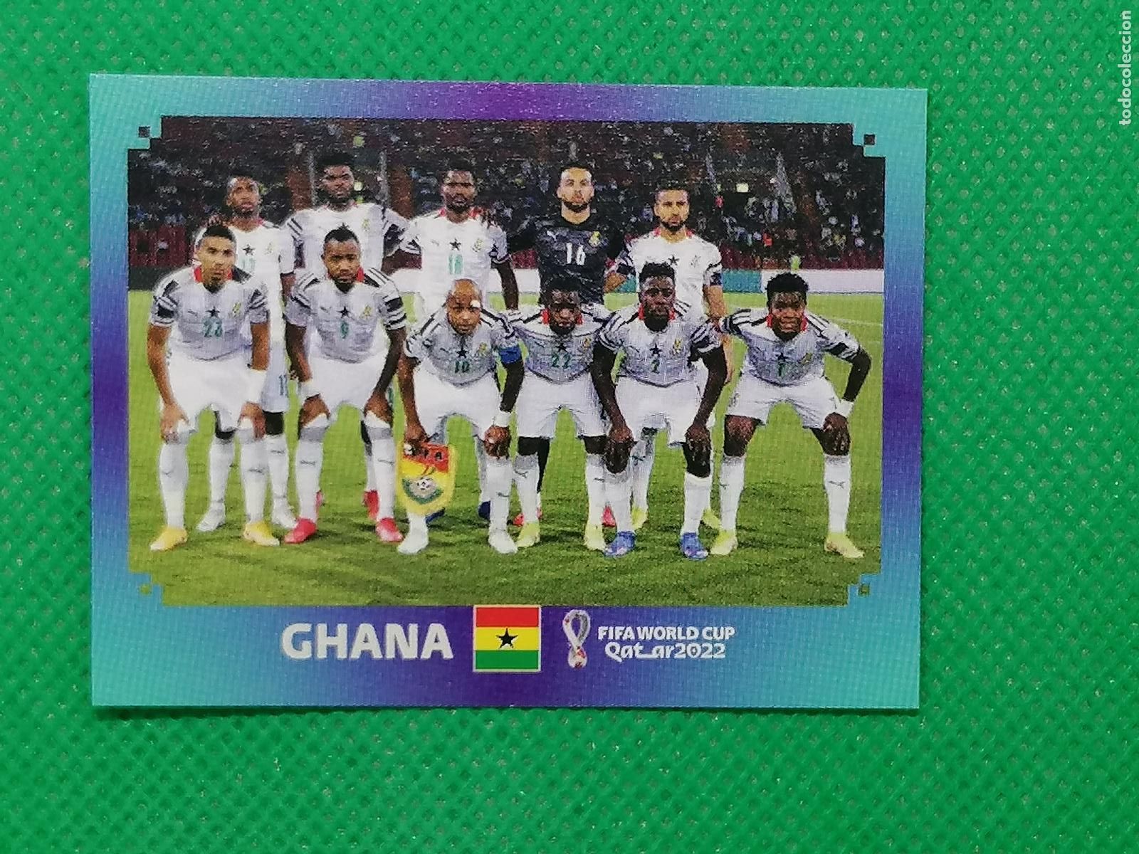 Football Stickers: GHA 1 GHA1 PLANTILLA GHANA ⚽ PANINI MUNDIAL WORLD CUP QATAR 2022 STICKER ⚽