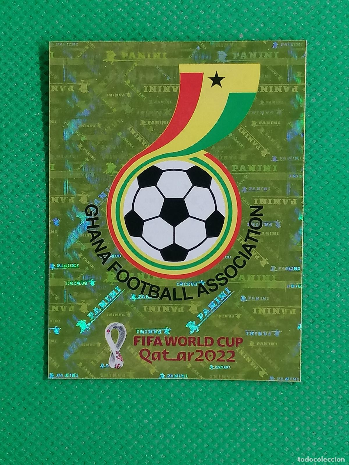 Cromos de F&uacute;tbol: GHA 2 GHA2 ESCUDO GHANA ⚽ PANINI MUNDIAL WORLD CUP QATAR 2022 STICKER ⚽