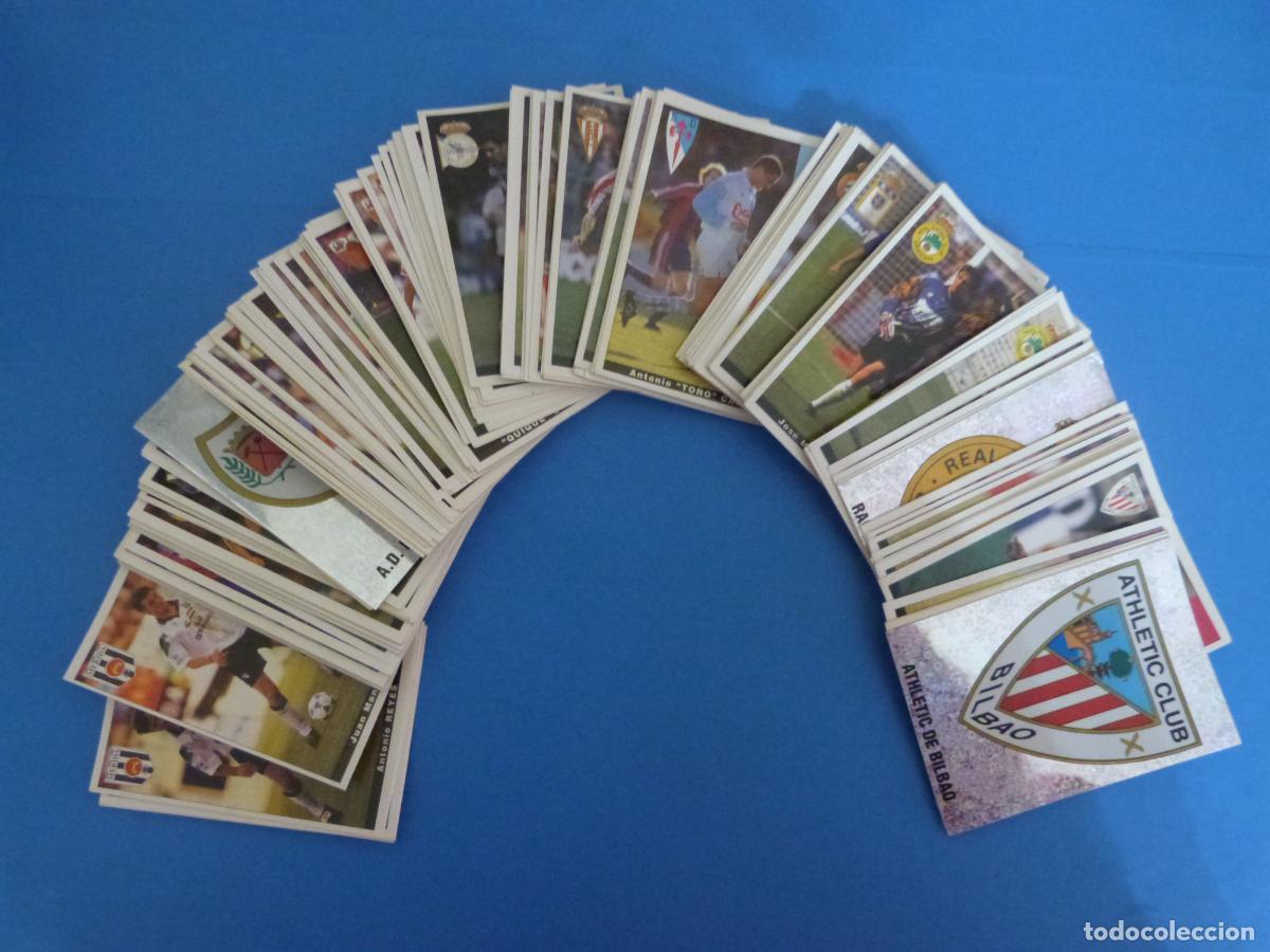 Cartes &agrave; collectionner de Football: LOTE DE FUTBOL 185 CROMOS BASICOS DIFERENTES SIN PEGAR LIGA 1995-1996/95-96****LEER