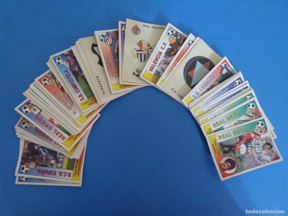Cartes &agrave; collectionner de Football: LOTE DE FUTBOL 180 CROMOS BASICOS DIFERENTES SIN PEGAR LIGA 1994-1995/94-95****LEER