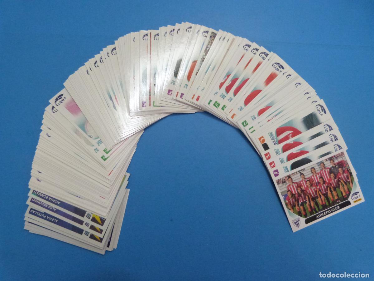 Cartes &agrave; collectionner de Football: LOTE DE FUTBOL 190 CROMOS BASICOS DIFERENTES SIN PEGAR LIGA FEMENINA 2023-2024/23-24****LEER PANINI