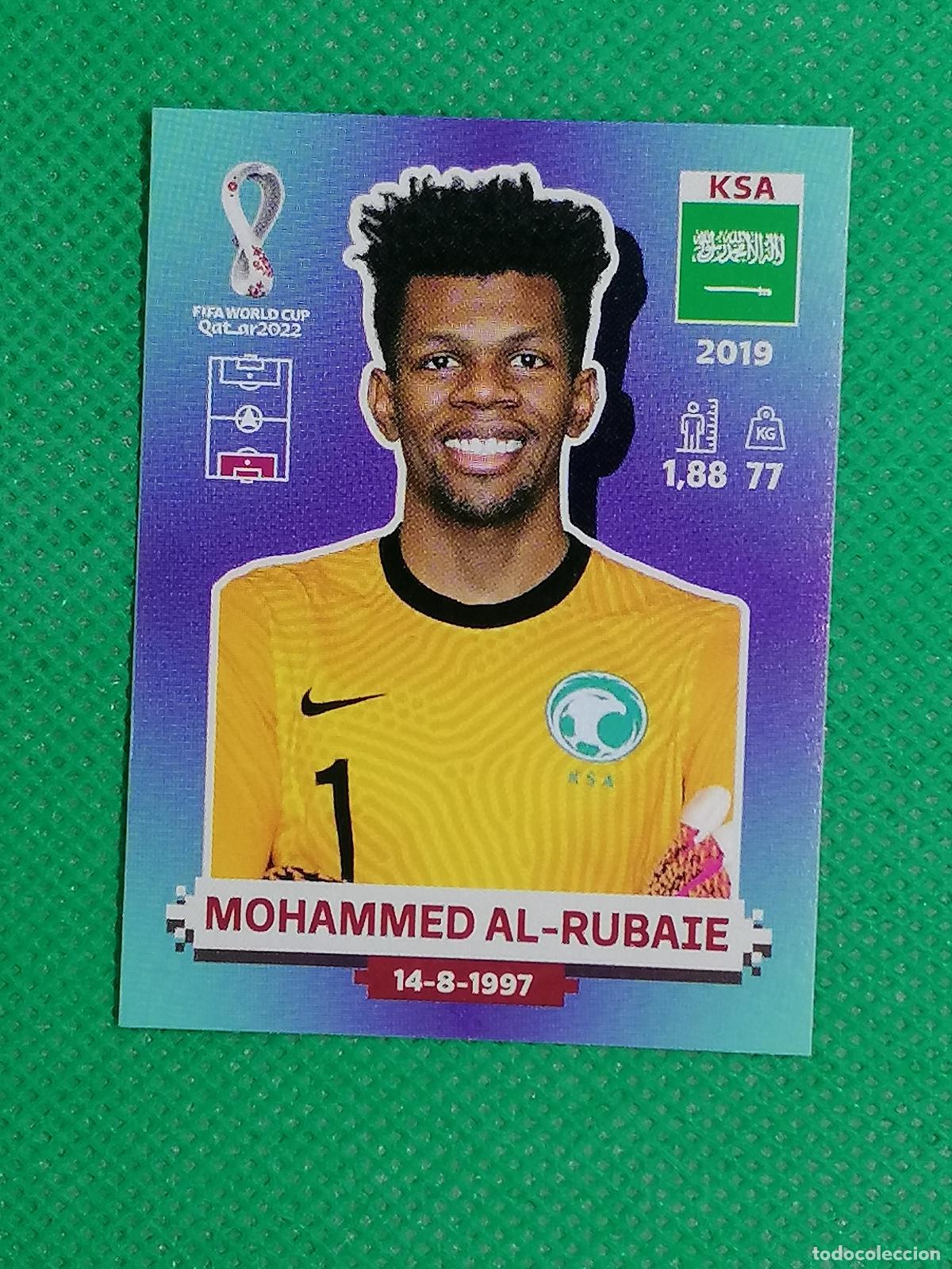 Cromos de f&uacute;tbol: KSA 4 KSA4 MOHAMMED AL RUBAIE ARABIA SAUDI ⚽ PANINI MUNDIAL WORLD CUP QATAR 2022 STICKER ⚽