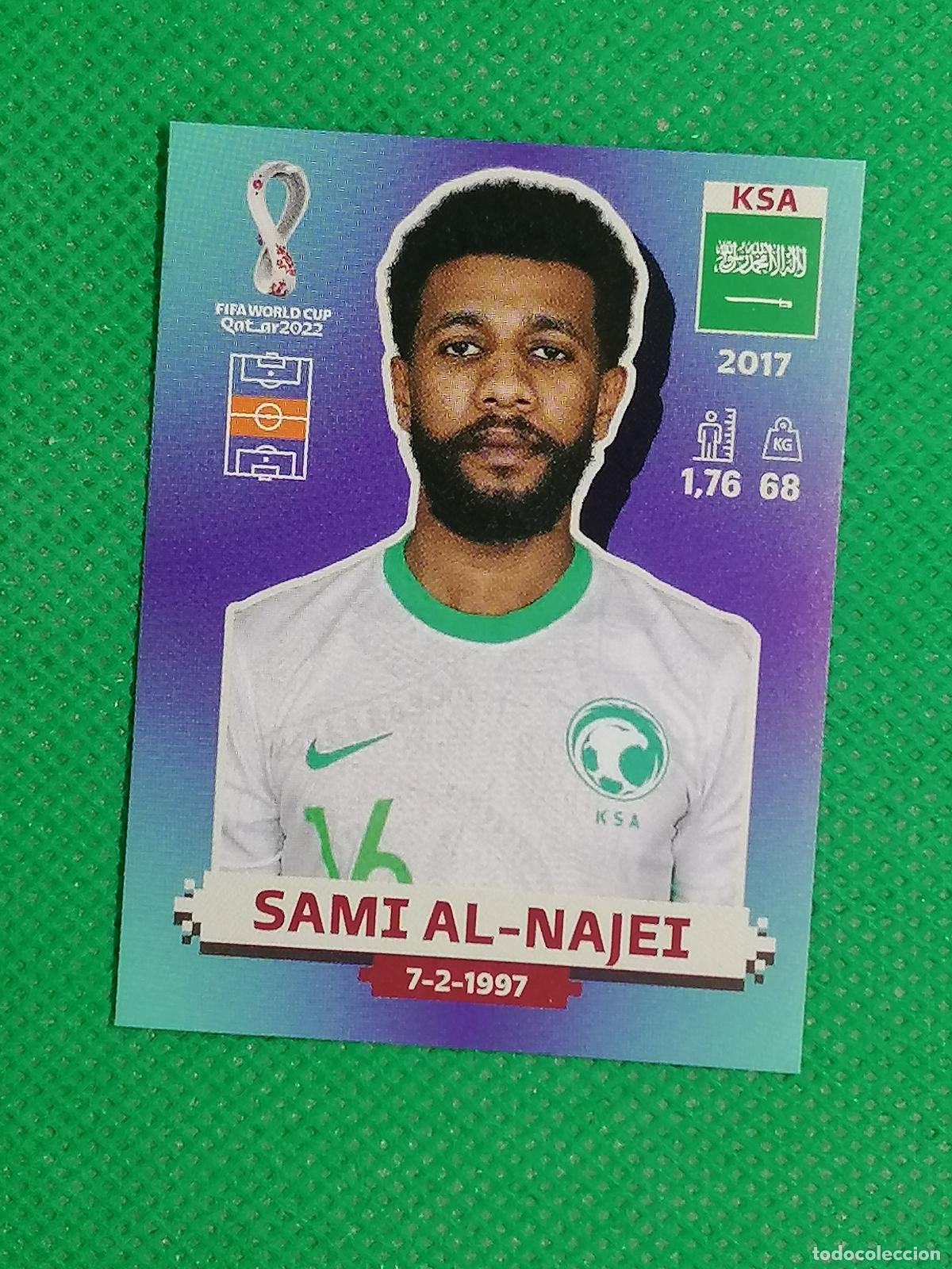 Football Stickers: KSA14 KSA14 SAMI AL NAJEI ARABIA SAUDI ⚽ PANINI MUNDIAL WORLD CUP QATAR 2022 STICKER ⚽