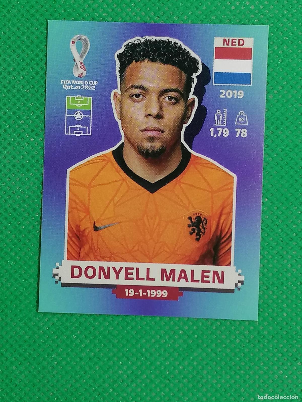 Cromos de f&uacute;tbol: NED 20 NED20 DONYELL MALEN HOLANDA ⚽ PANINI MUNDIAL WORLD CUP QATAR 2022 STICKER ⚽