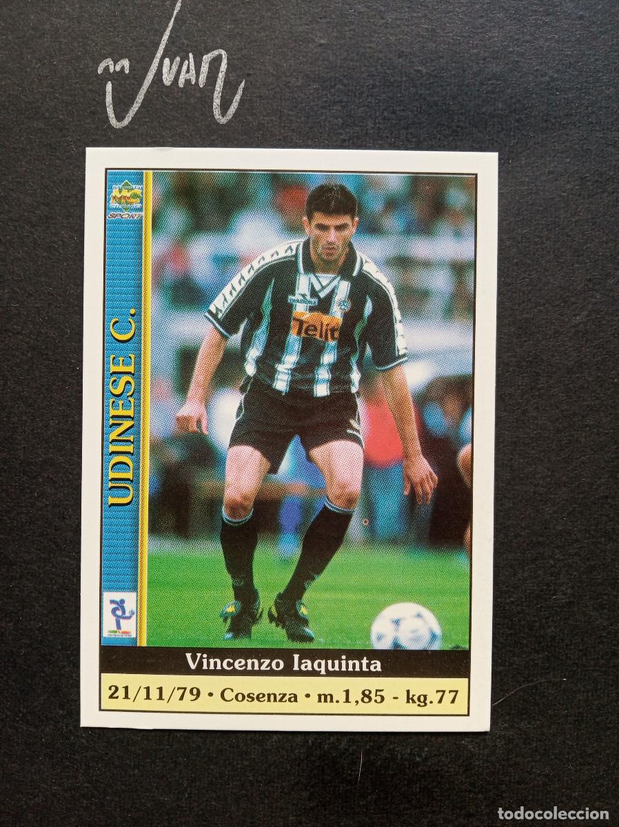 Football Stickers: 381 Rookie ⚽ IAQUINTA ⚽ UDINESE Italia MUNDICROMO &reg; Le Schede del Calcio 2000 2001 0 01