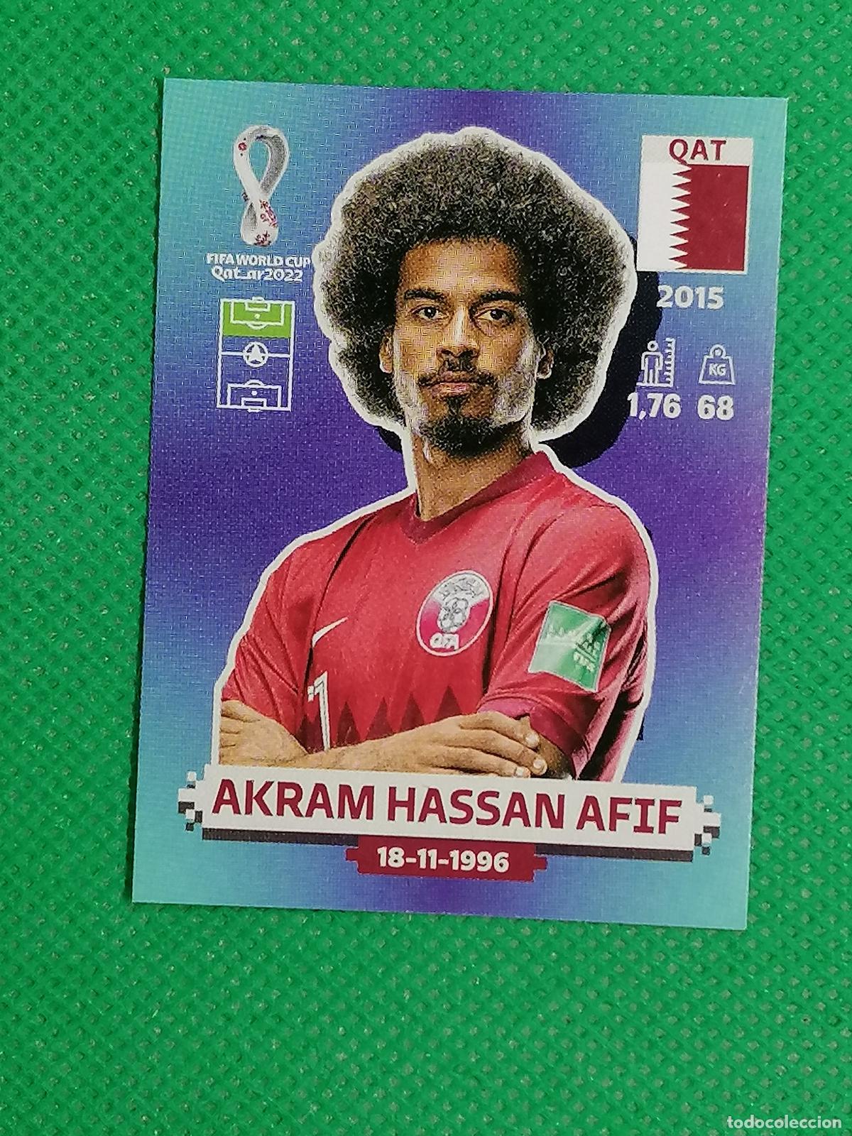 Football Stickers: QAT 16 QAT16 AKRAM HASSAN AFIF QATAR ⚽ PANINI MUNDIAL WORLD CUP QATAR 2022 STICKER ⚽