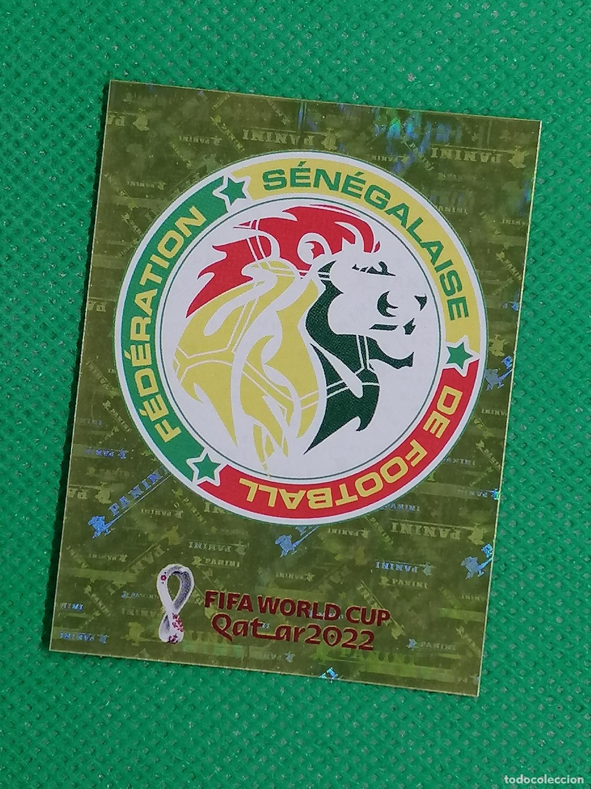 Cromos de F&uacute;tbol: SEN 2 SEN2 ESCUDO SENEGAL ⚽ PANINI MUNDIAL WORLD CUP QATAR 2022 STICKER ⚽