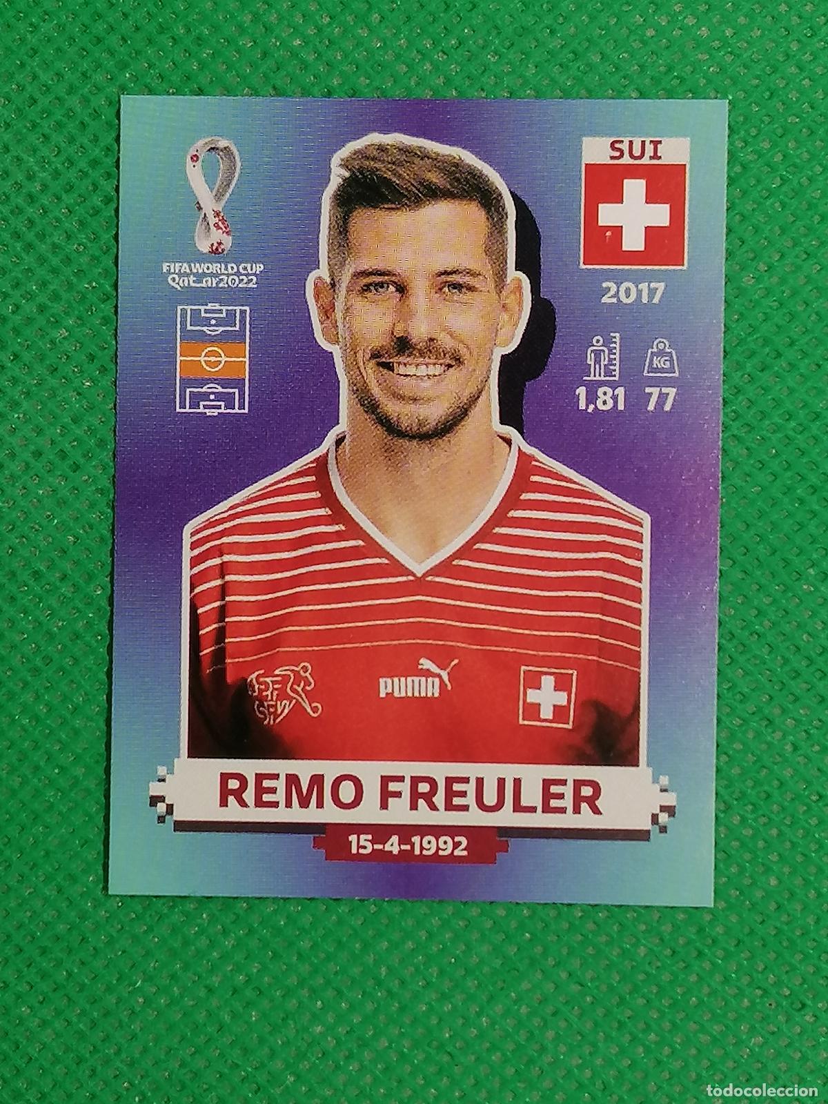 Cromos de f&uacute;tbol: SUI 11 SUI11 REMO FREULER SUIZA ⚽ PANINI MUNDIAL WORLD CUP QATAR 2022 STICKER ⚽