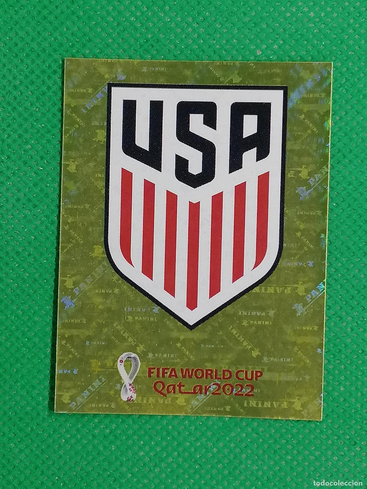 Cromos de Futebol: USA 2 USA2 ESCUDO USA ⚽ PANINI MUNDIAL WORLD CUP QATAR 2022 STICKER ⚽