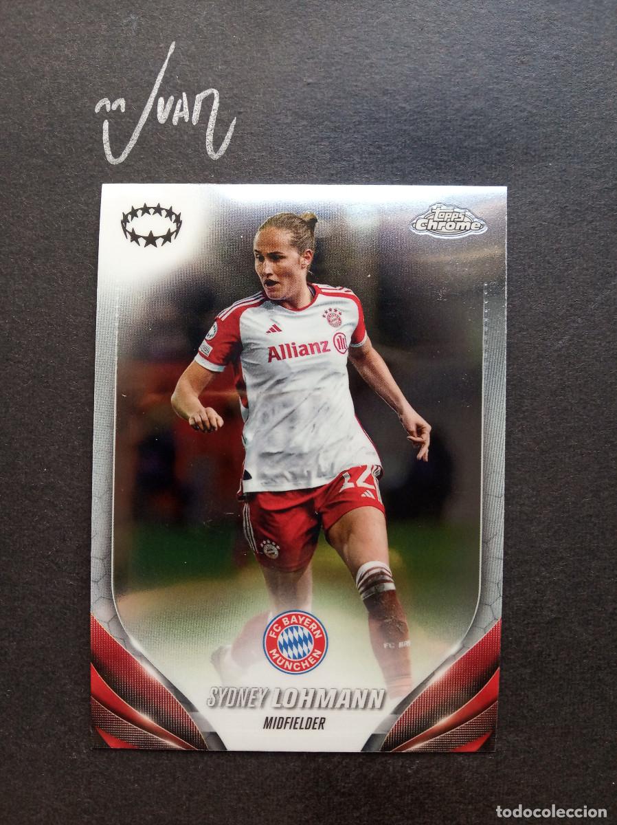Cartes &agrave; collectionner de Football: 99 ⚽ SIDNEY LOHMANN ⚽ BAYER DE MUNICH Alemania Topps &reg; Chrome Champions Women 2023 2024 23 24