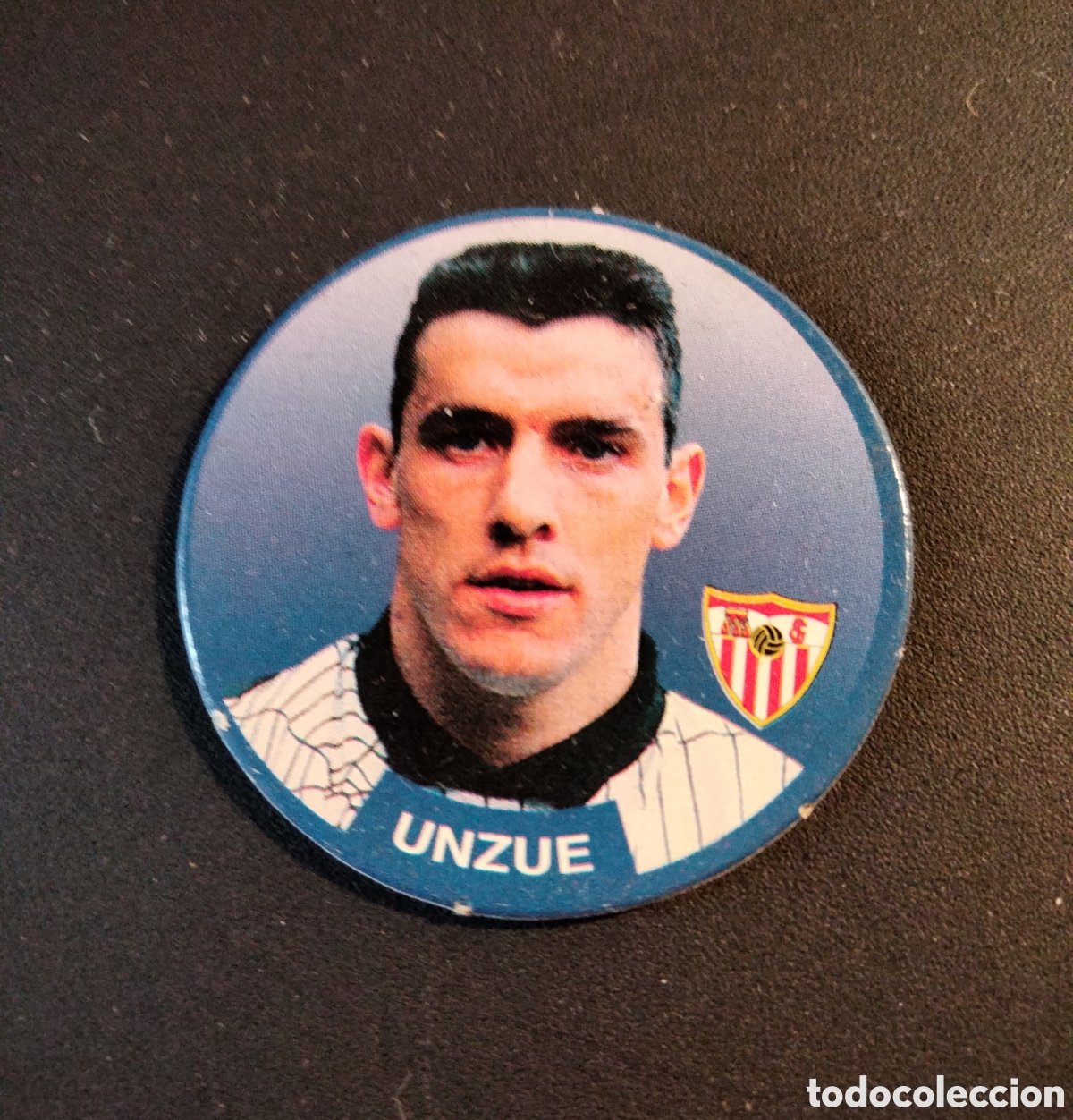 Cromos de Futebol: UNZUE # 33 SEVILLA FC SPORT TAZO LIGA DE F&Uacute;TBOL 1994-95
