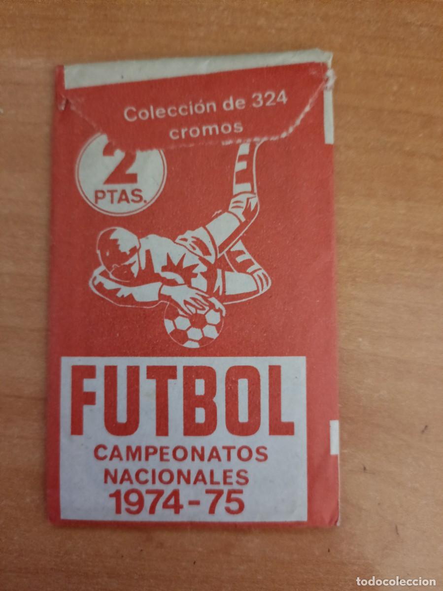 Cromos de F&uacute;tbol: sobre sin abrir, futbol liga 74 75
