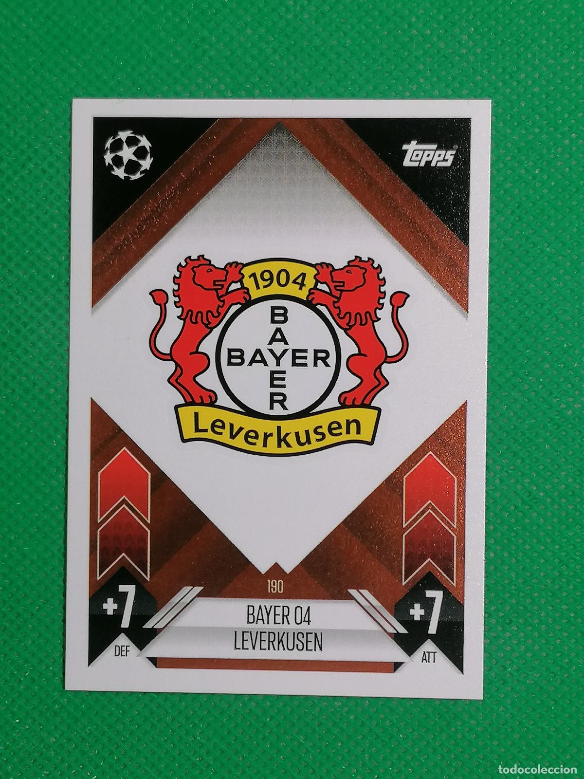 Cromos de F&uacute;tbol: 190 ESCUDO LEVERKUSEN ⚽ TOPPS MATCH ATTAX 2024 2025 24 25 ⚽