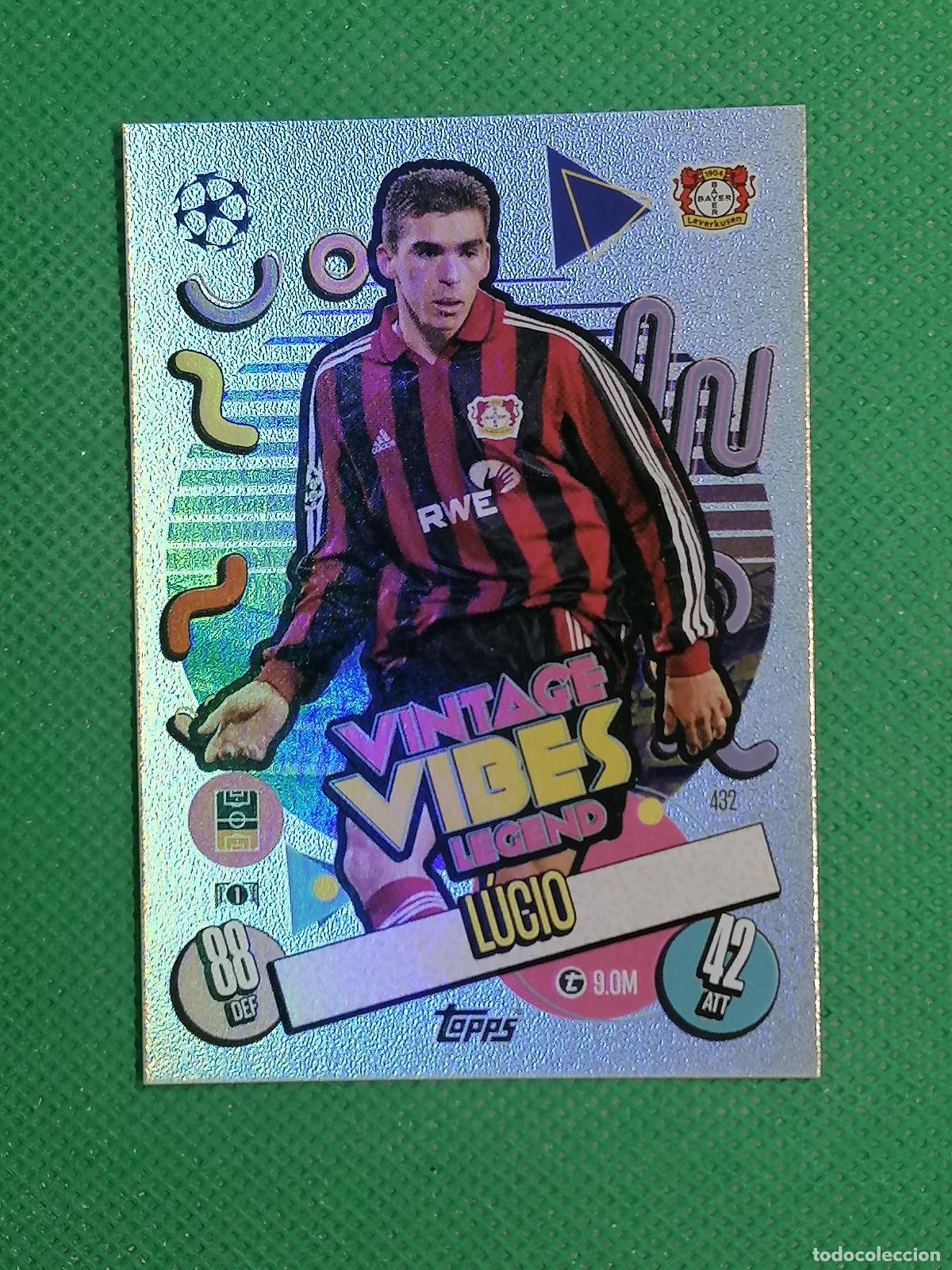 Cromos de F&uacute;tbol: 432 LUCIO LEVERKUSEN VINTAGE VIBES LEGEND ⚽ TOPPS MATCH ATTAX 2024 2025 24 25 ⚽