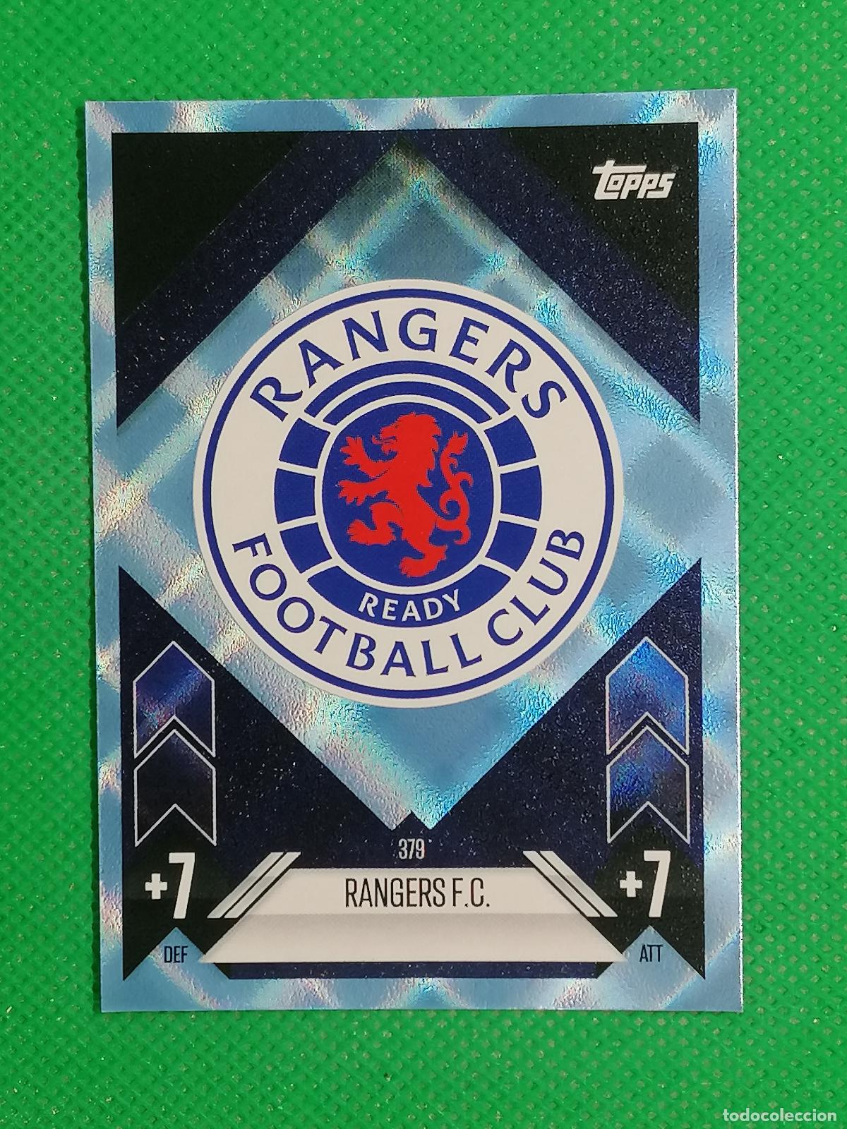 Cromos de f&uacute;tbol: 379 ESCUDO RANGERS PARALELA CRYSTAL CRISTAL ⚽ TOPPS MATCH ATTAX 2024 2025 24 25 ⚽