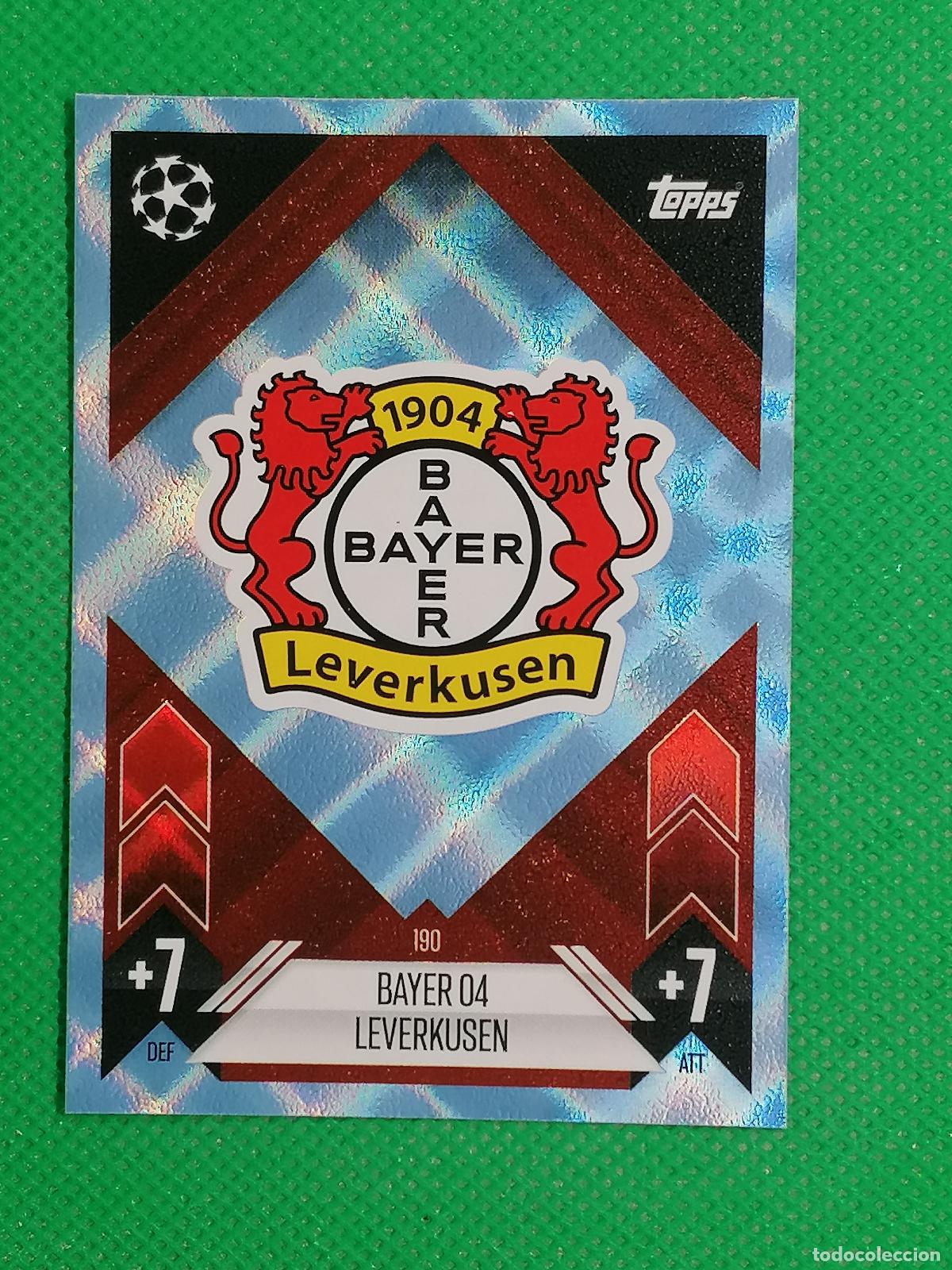 Cromos de f&uacute;tbol: 190 ESCUDO LEVERKUSEN PARALELA CRYSTAL CRISTAL ⚽ TOPPS MATCH ATTAX 2024 2025 24 25 ⚽