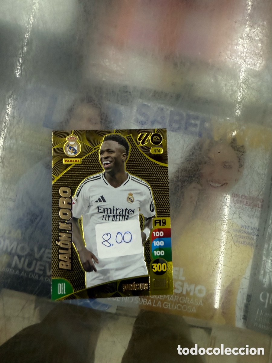 Cromos de f&uacute;tbol: Vinicius bal&oacute;n de oro adrenalyne - Foto 1