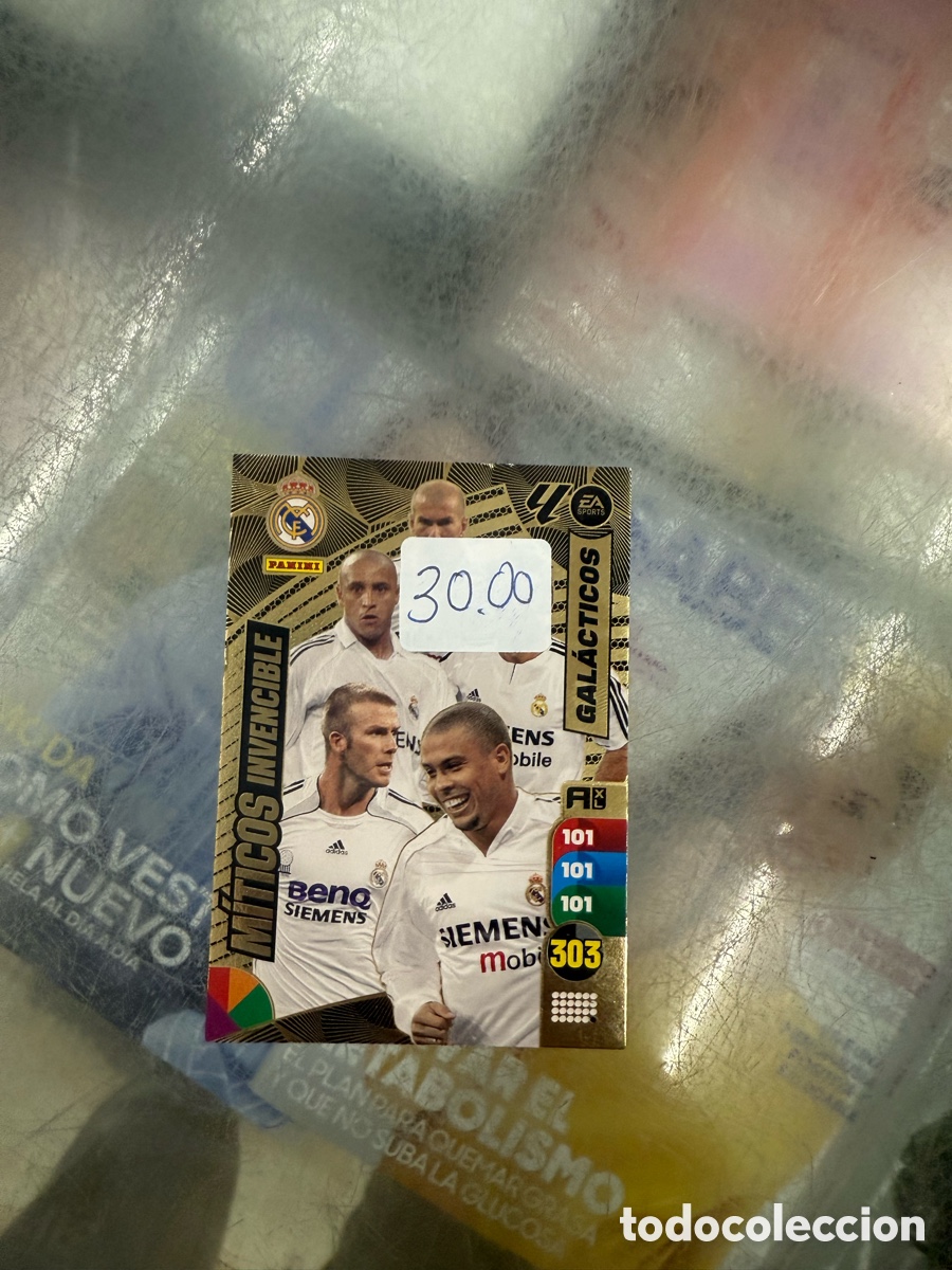 Cromos de f&uacute;tbol: M&iacute;ticos Real Madrid adrenalyne - Foto 1