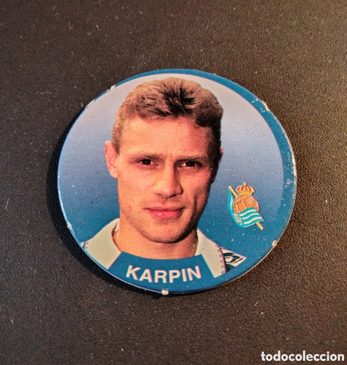 Cromos de Futebol: KARPIN # 39 REAL SOCIEDAD SPORT TAZO LIGA DE F&Uacute;TBOL 1994-95