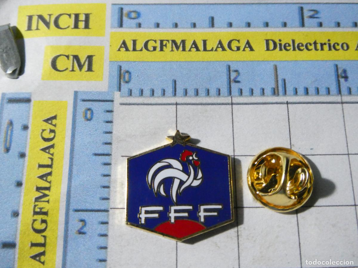 Cromos de f&uacute;tbol: PIN DE DEPORTES. F&Uacute;TBOL. FEDERACI&Oacute;N SELECCI&Oacute;N FRANCESA FRANCIA. ESCUDO EQUIPO