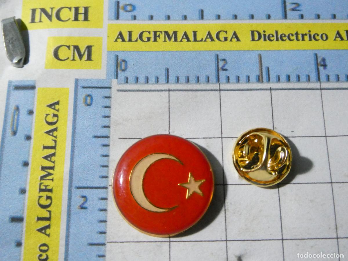 Cromos de f&uacute;tbol: PIN DE DEPORTES. F&Uacute;TBOL. FEDERACI&Oacute;N SELECCI&Oacute;N TURQU&Iacute;A. ESCUDO EQUIPO