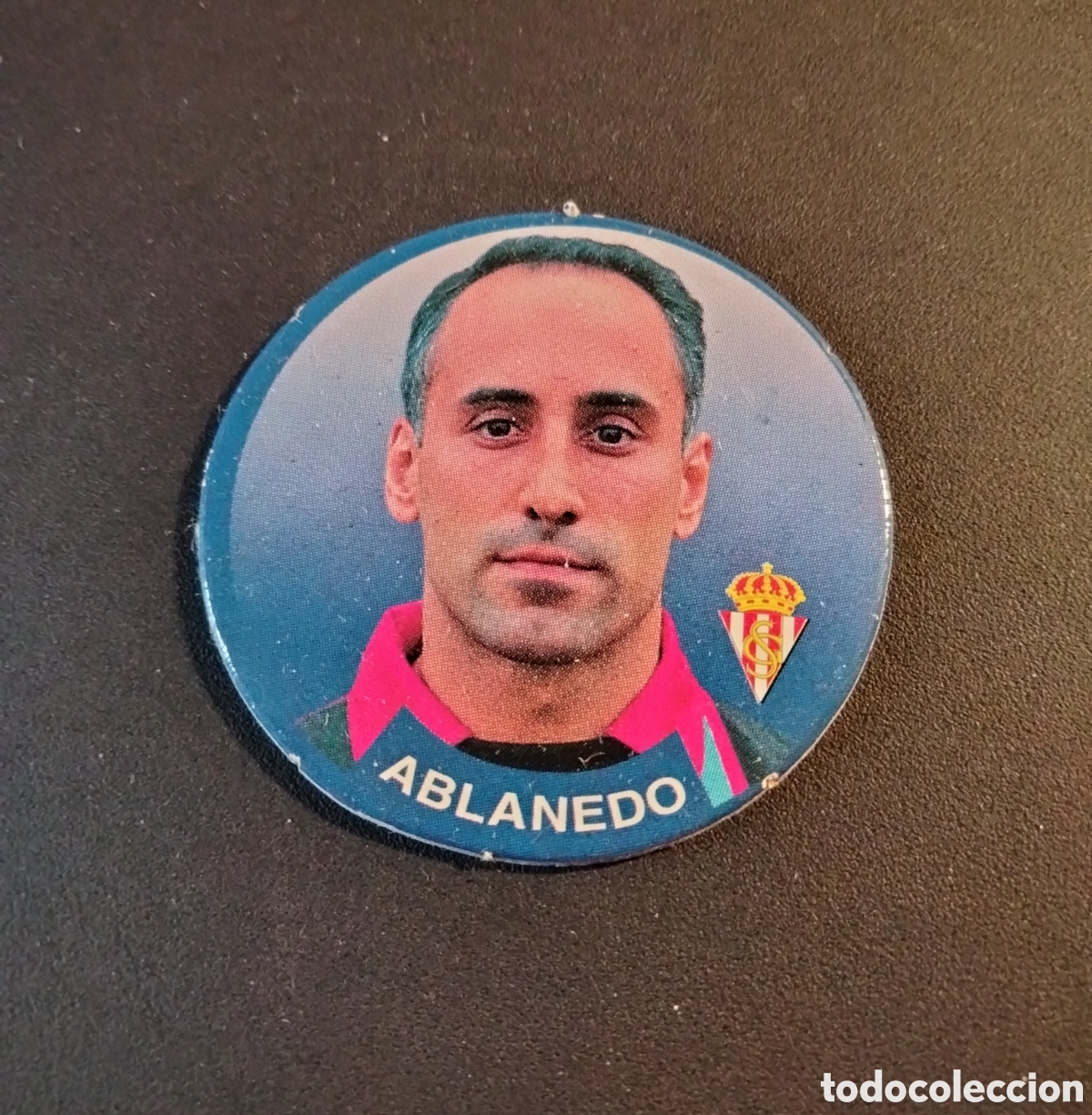 Figurine di Calcio: ABLANEDO # 80 SPORTING SPORT TAZO LIGA DE F&Uacute;TBOL 1994-95