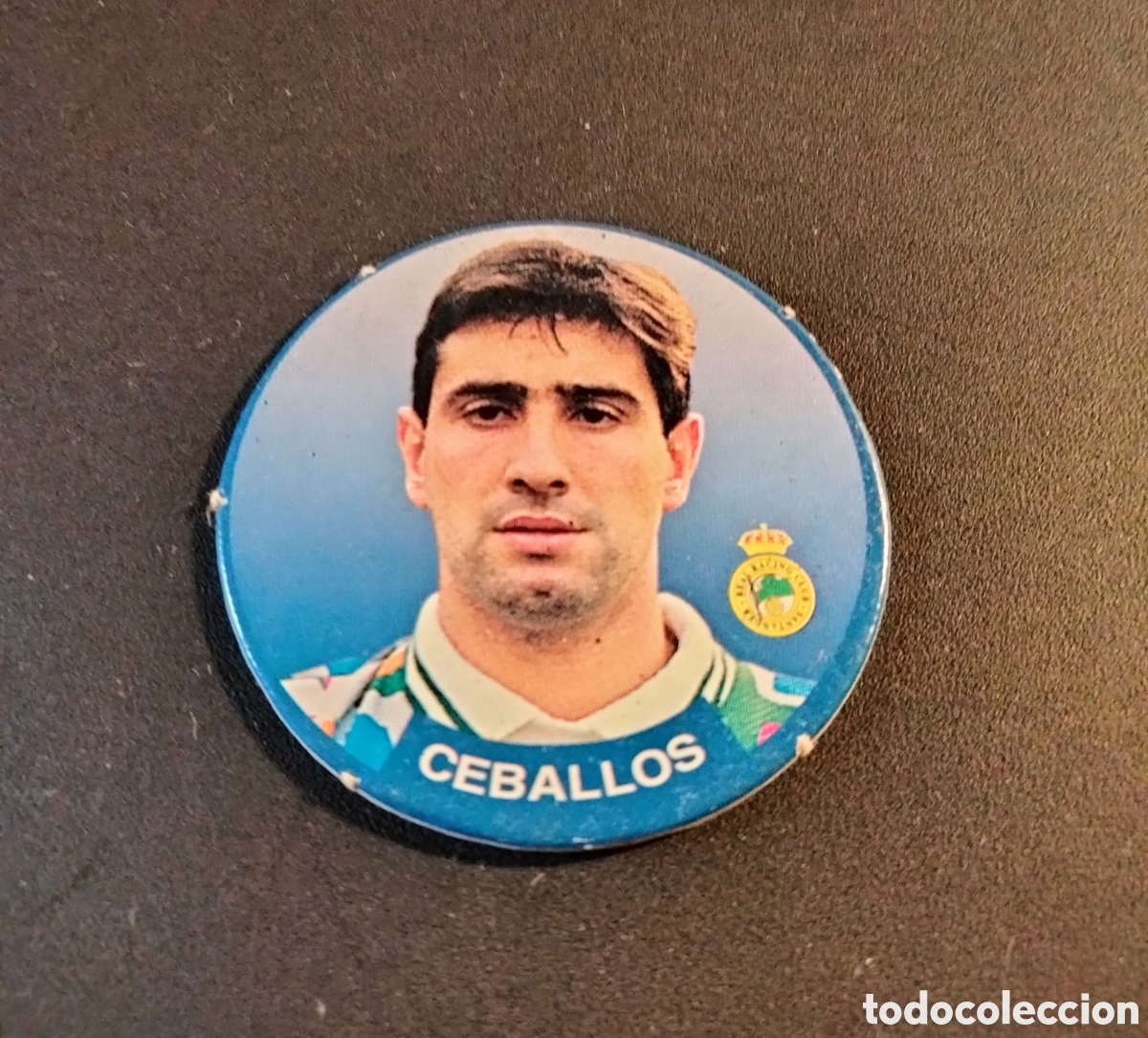 Cromos de Futebol: CEBALLOS # 17 RACING SPORT TAZO LIGA DE F&Uacute;TBOL 1994-95
