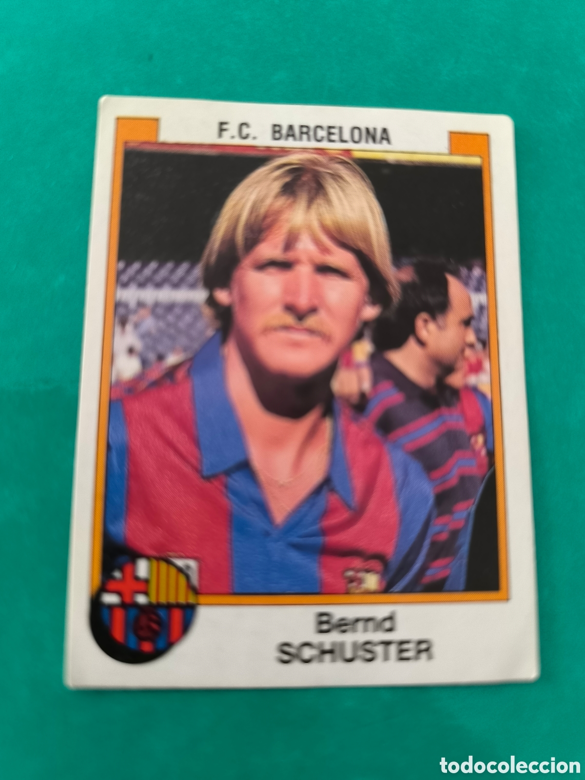 Fu&szlig;ball-Sticker: Berd Schuster F&uacute;tbol 88. Adhesivo.