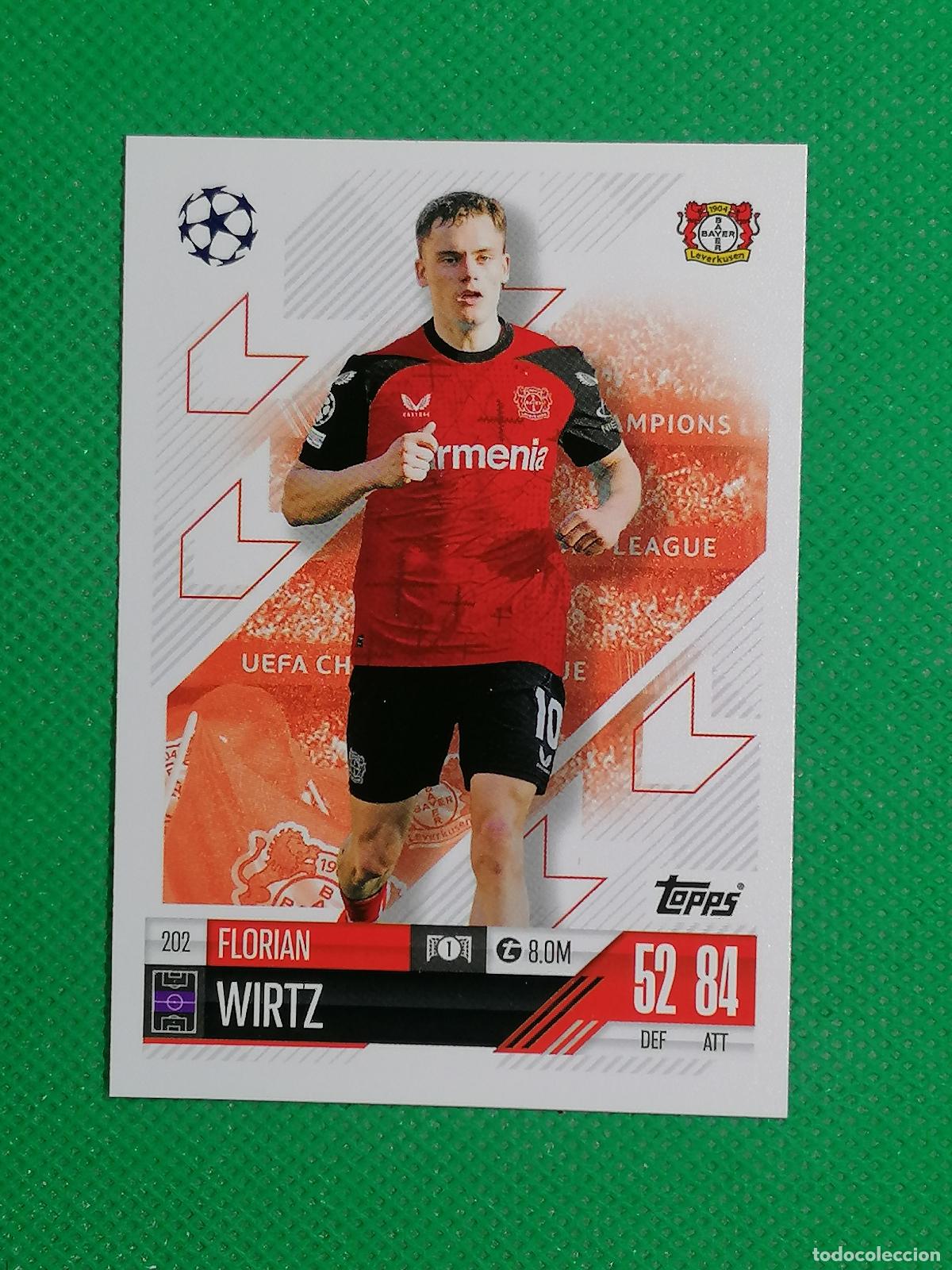Cromos de f&uacute;tbol: 202 FLORIAN WIRTZ LEVERKUSEN ⚽ TOPPS MATCH ATTAX 2024 2025 24 25 ⚽