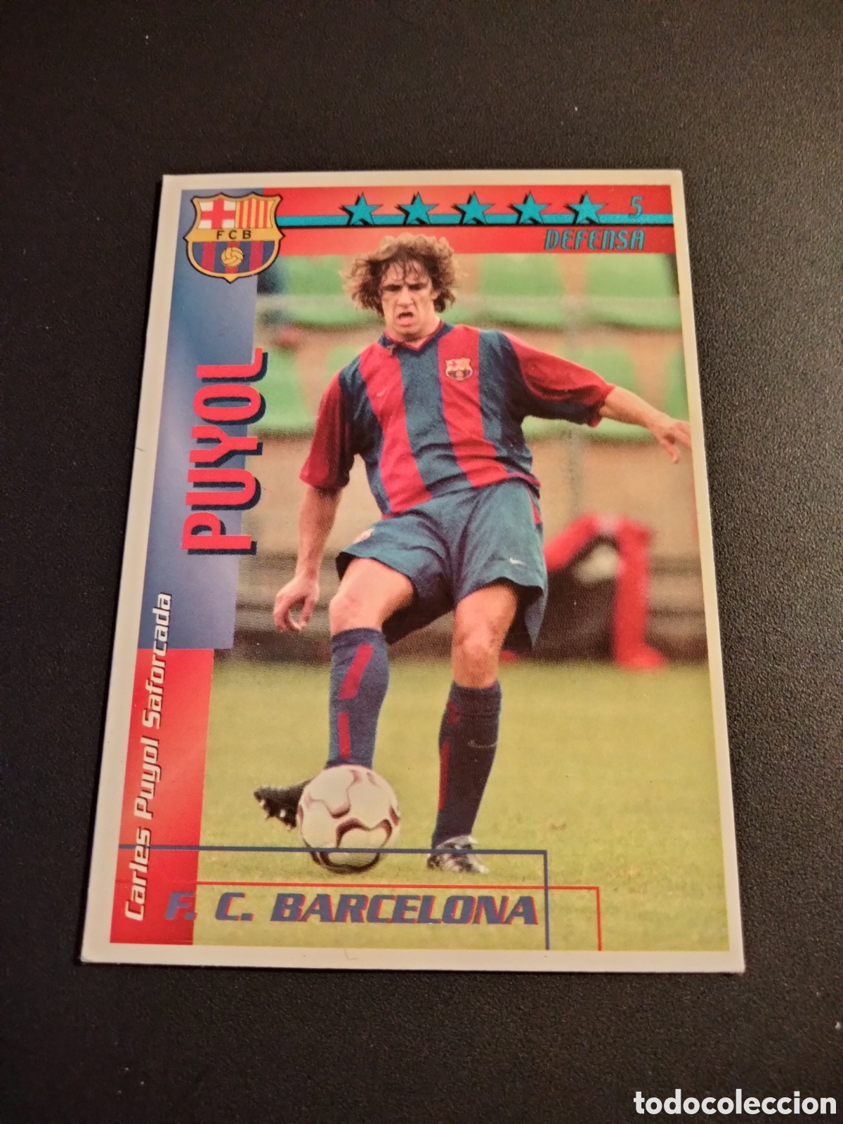 Cromos de Futebol: PUYOL FC.BARCELONA FUTBOL MATCH TOTAL LIGA 2002/2003 MAGIC BOX INTERNACIONAL