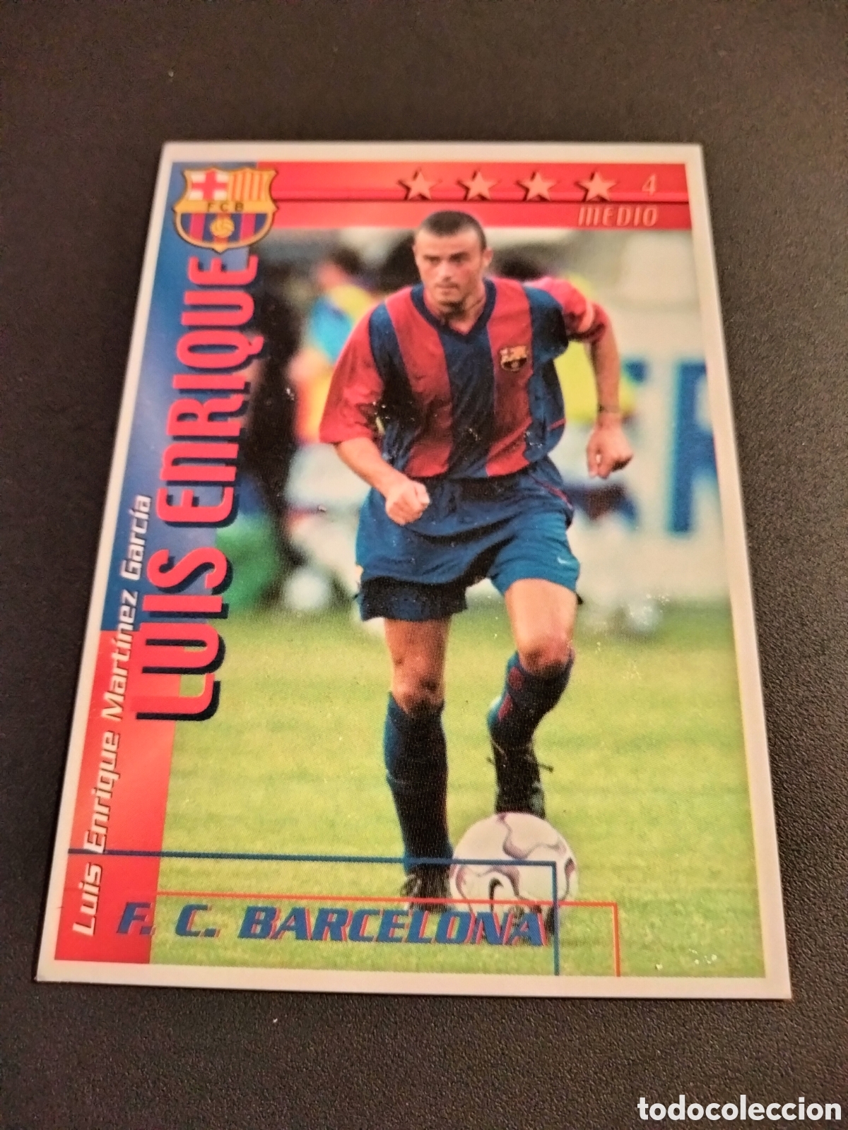 Cromos de Futebol: LUIS ENRIQUE FC. BARCELONA FUTBOL MATCH TOTAL 2002/2003 MAGIC BOX INTERNACIONAL