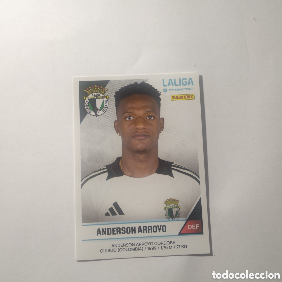 Figurine di Calcio: N&ordm; 45 Anderson Arroyo- BURGOS Club Futbol 2&ordf; Divisi&oacute;n Liga Hypermotion 24 25